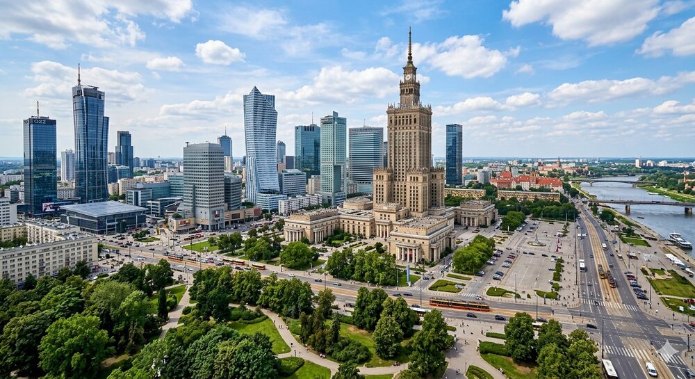 Skyline de Varsovie, Pologne